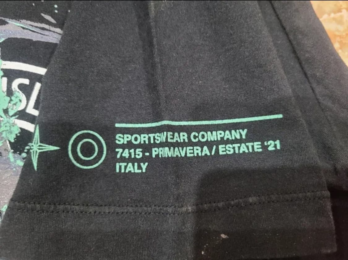 21SS 스톤아일랜드 마블원 반팔티셔츠 블랙 상품이미지4