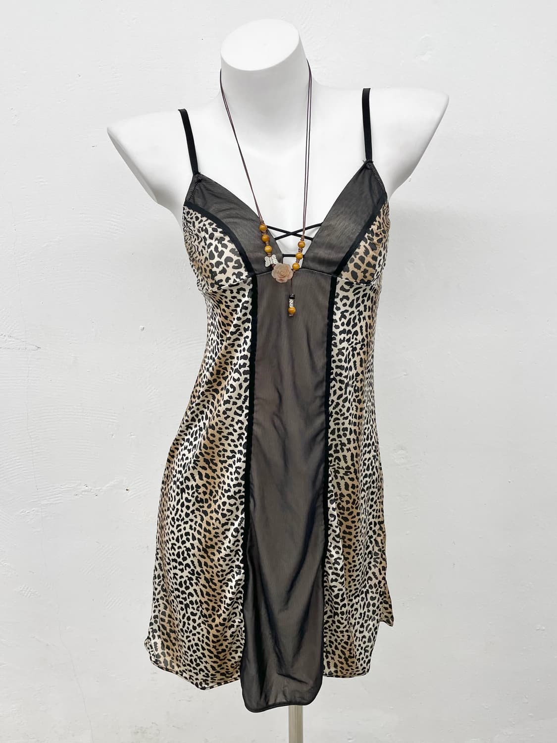 호피 시어 갸루 슬립 상품이미지1