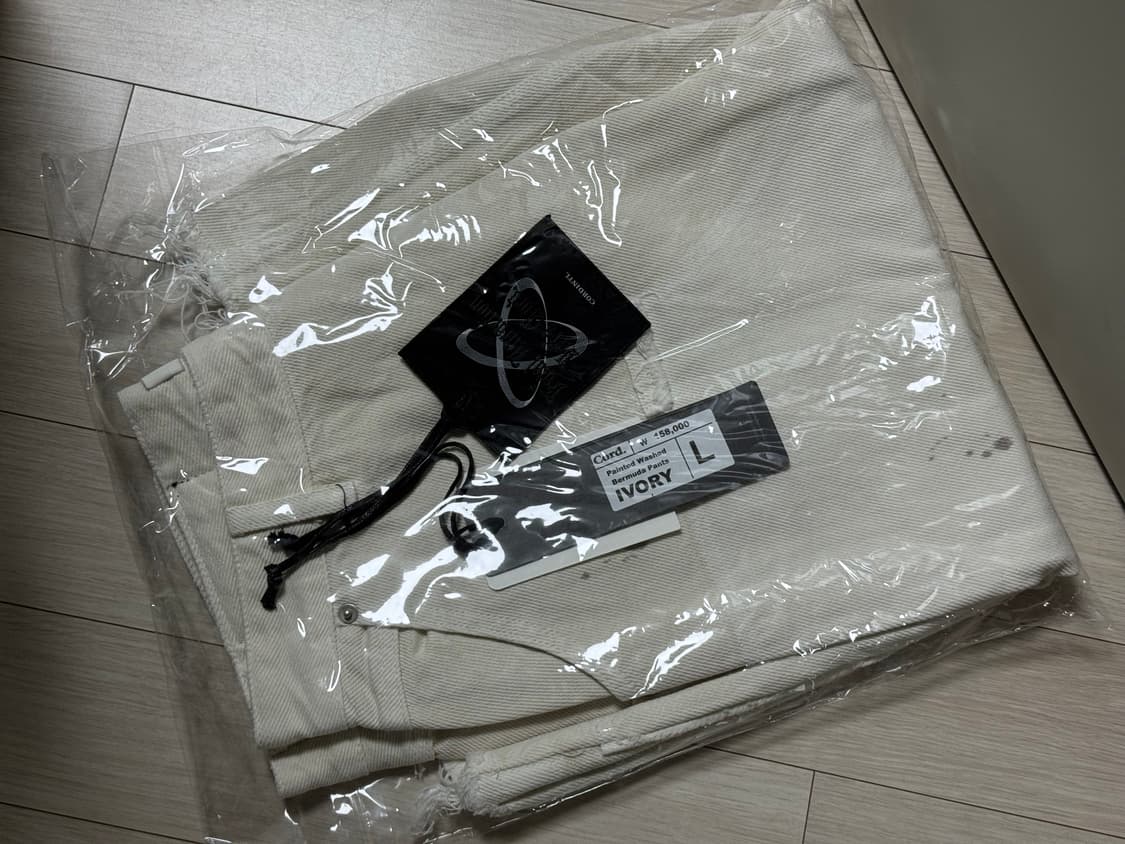 (새상품) CORD 코드 페인티드 워시드 버뮤다 팬츠 L 상품이미지9