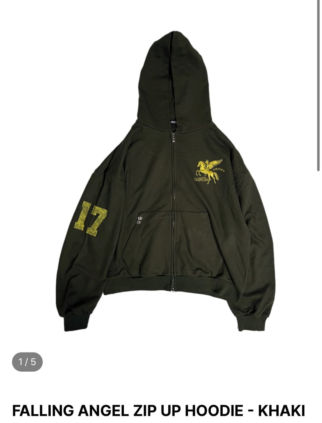 구매) pacosply 엔젤 후드티 카키 파코서플라이 상품이미지1