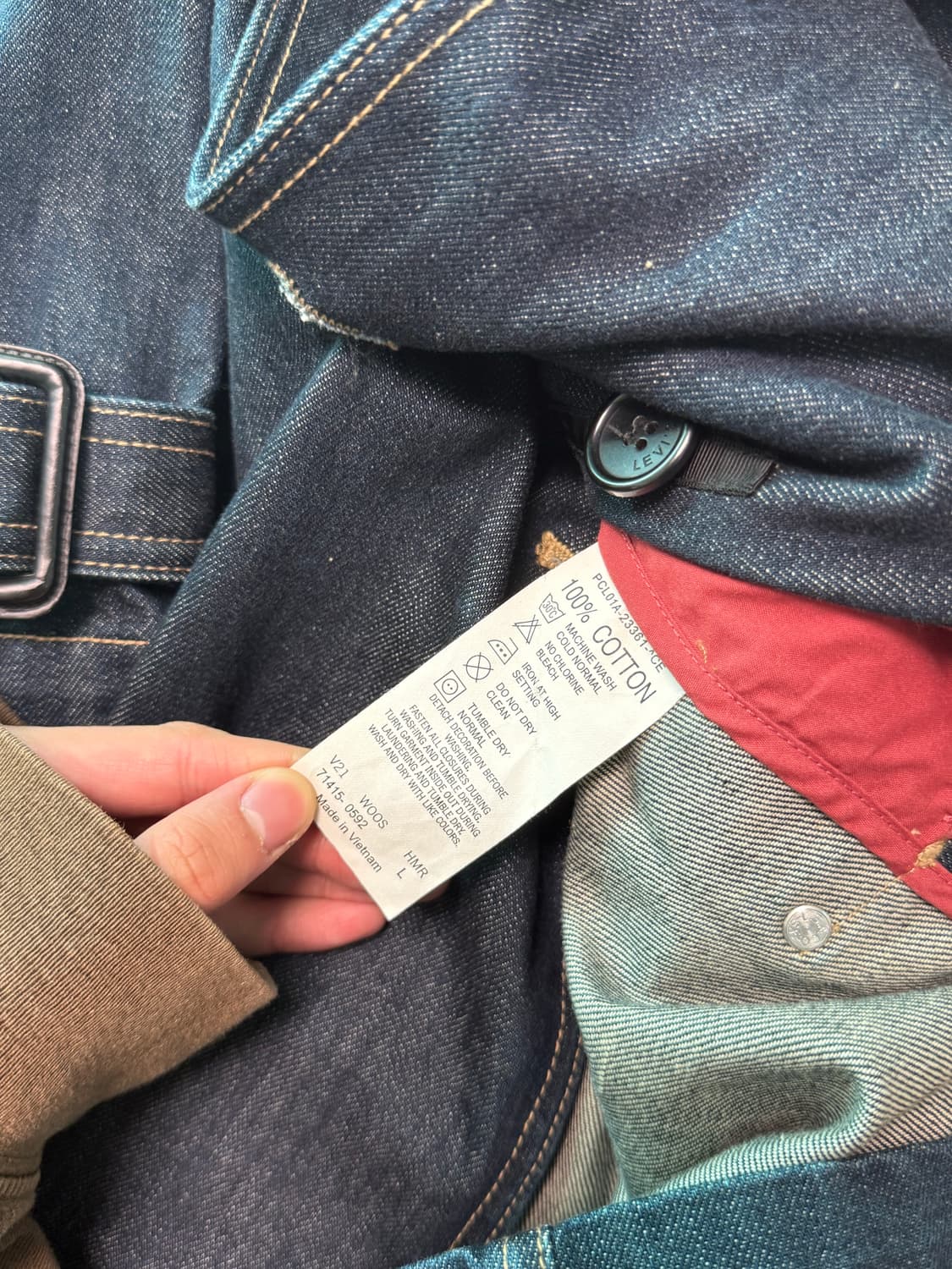 리바이스 데님 코트 상품이미지5