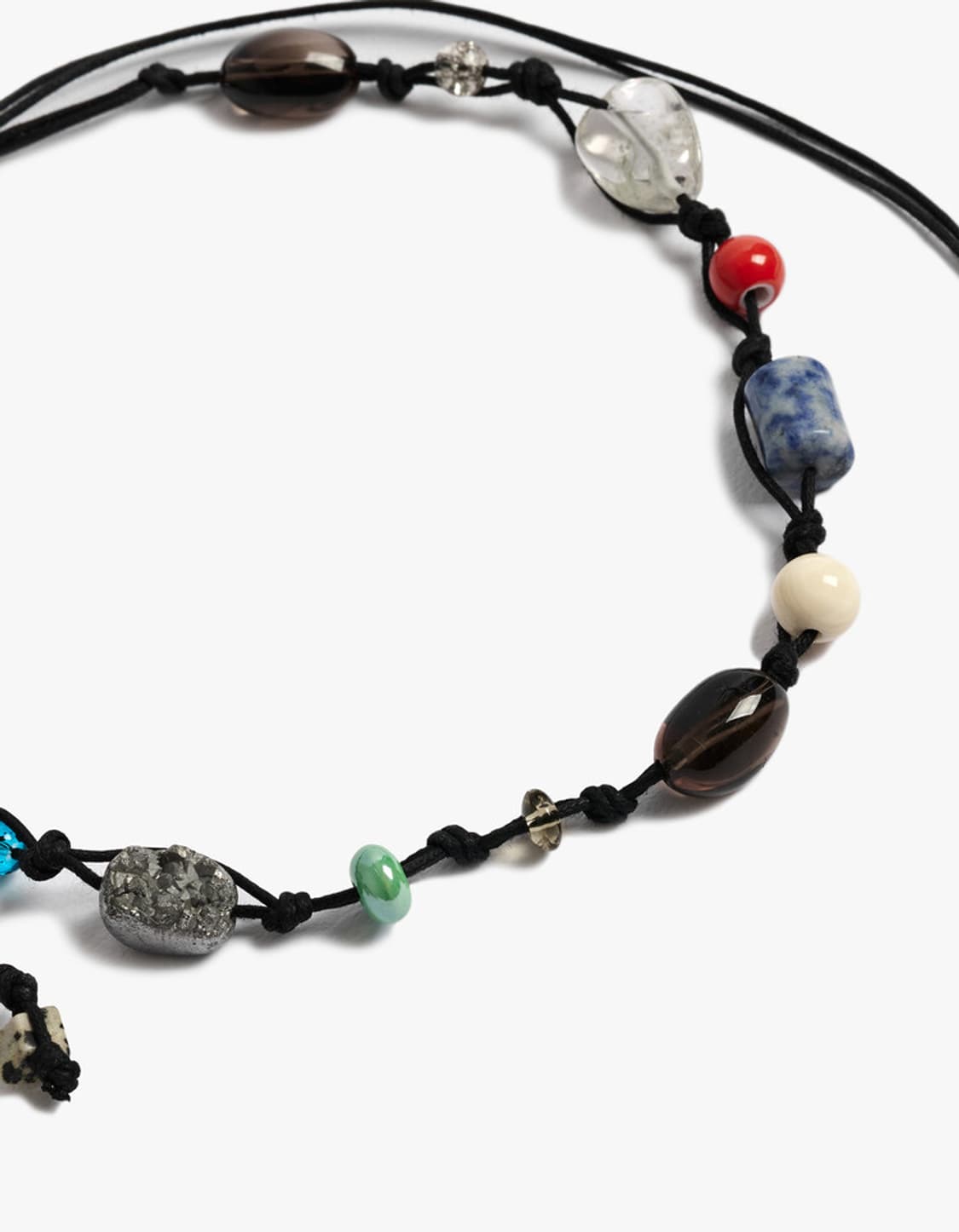 HYPNOTIZE Gemstone String Necklace (BK) 상품이미지3
