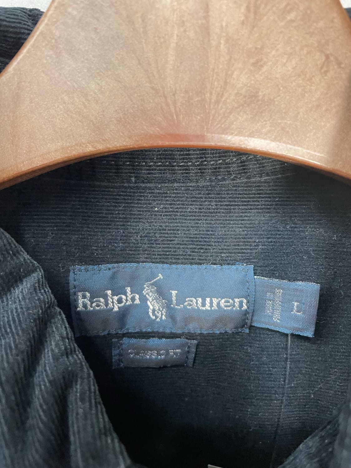 폴로 랄프로렌 자수로고 블랙 셔츠 H1527 상품이미지5