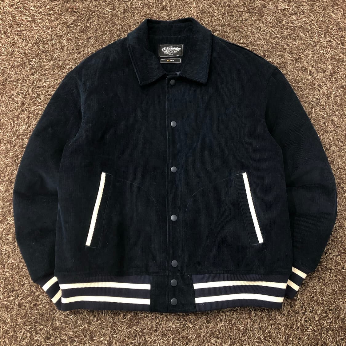 프리즘웍스 코듀로이 바시티 퀄팅 자켓 상품이미지1