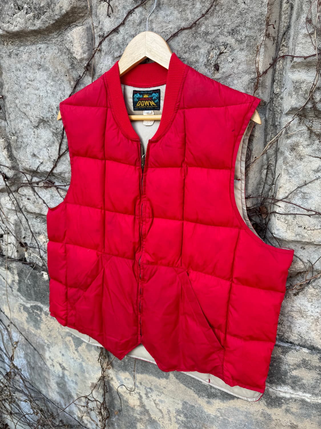 60s 에디바우어 빈티지 구스 다운 패딩 베스트 탈론 지퍼 조끼 46 상품이미지3
