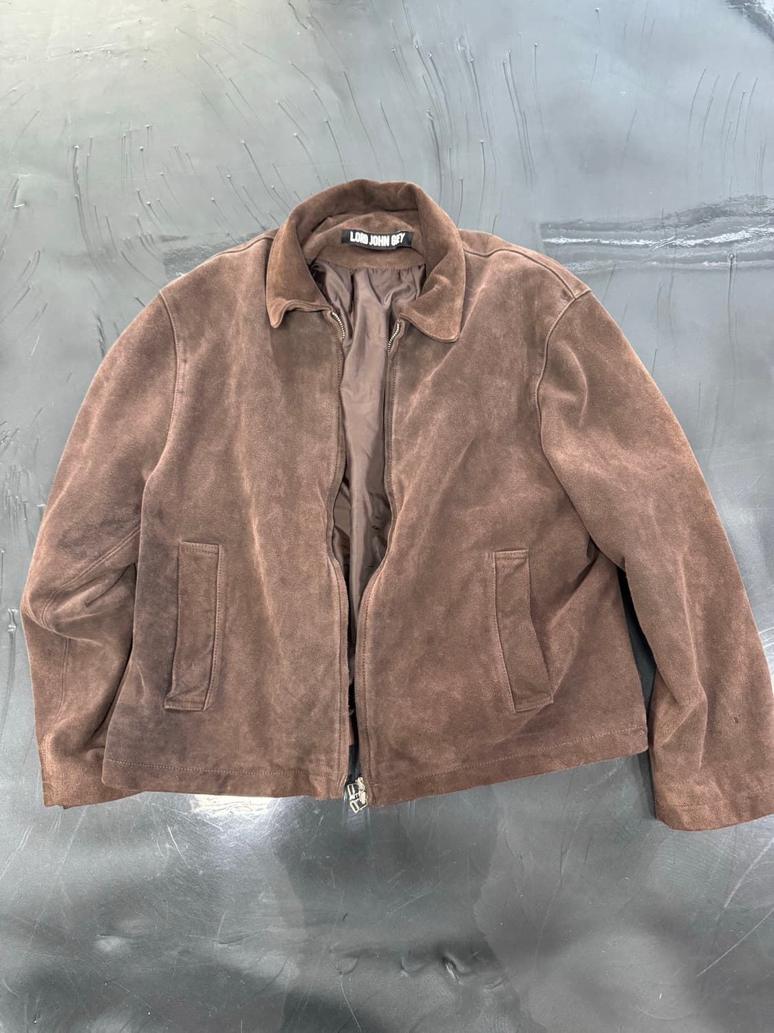 로드존그레이 스웨이드 자켓 상품이미지1