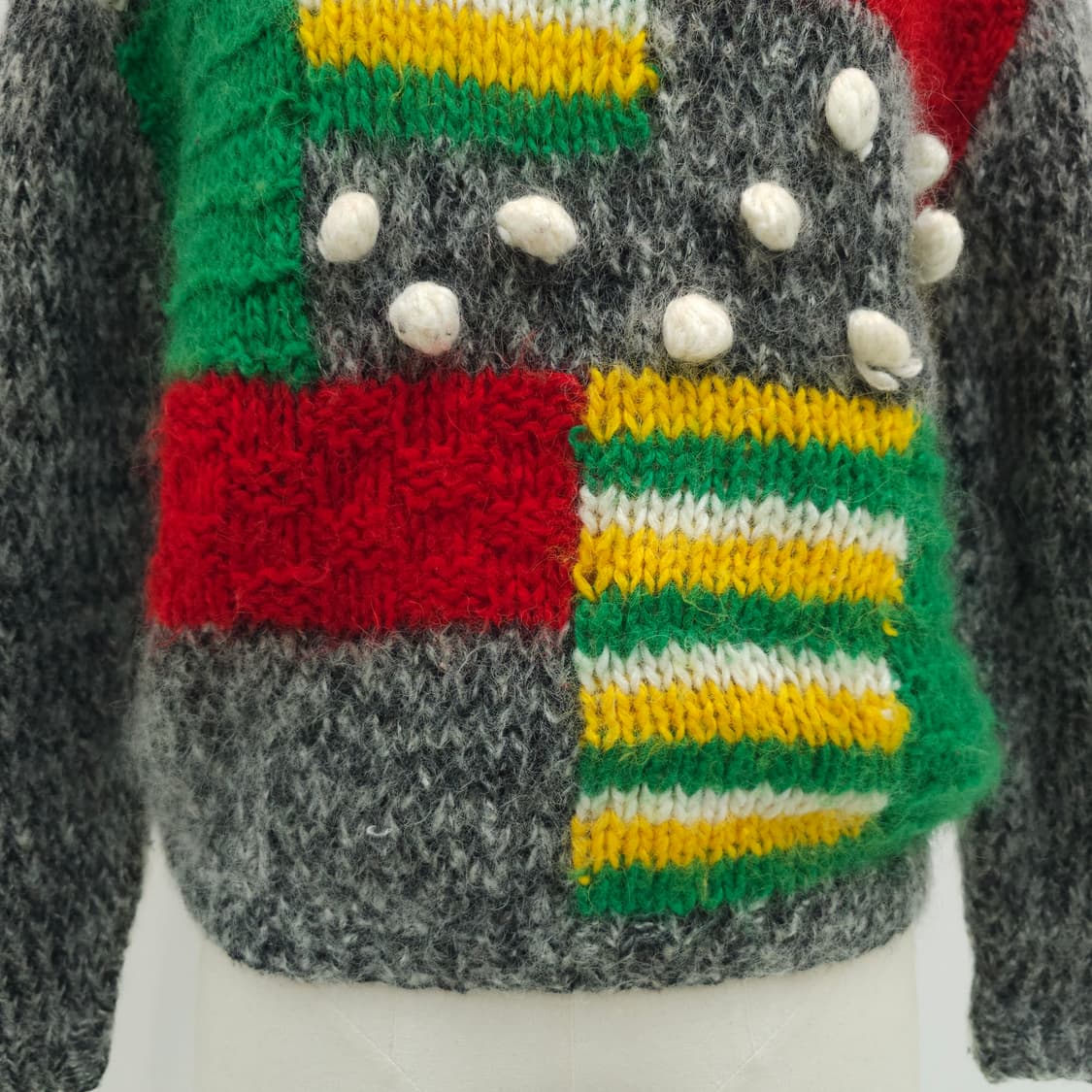 울혼방 크리스마스 겨울 눈꽃 니트 스웨터 상품이미지3