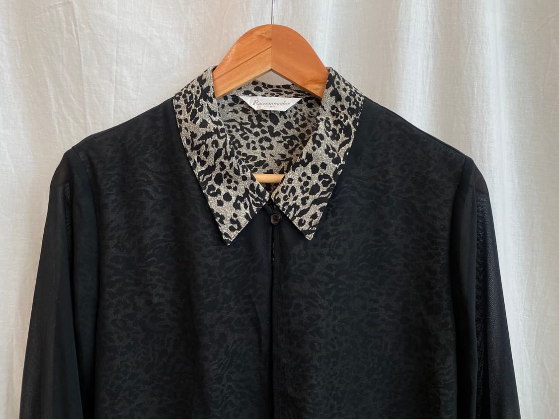 레오파드 레이어 블라우스(L) 상품이미지5