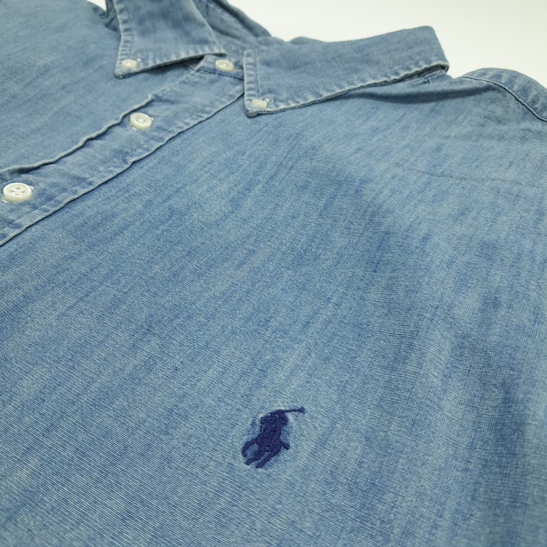 CN689 3XLT 폴로 랄프로렌 라이트데님 긴팔 셔츠 남방 상품이미지5