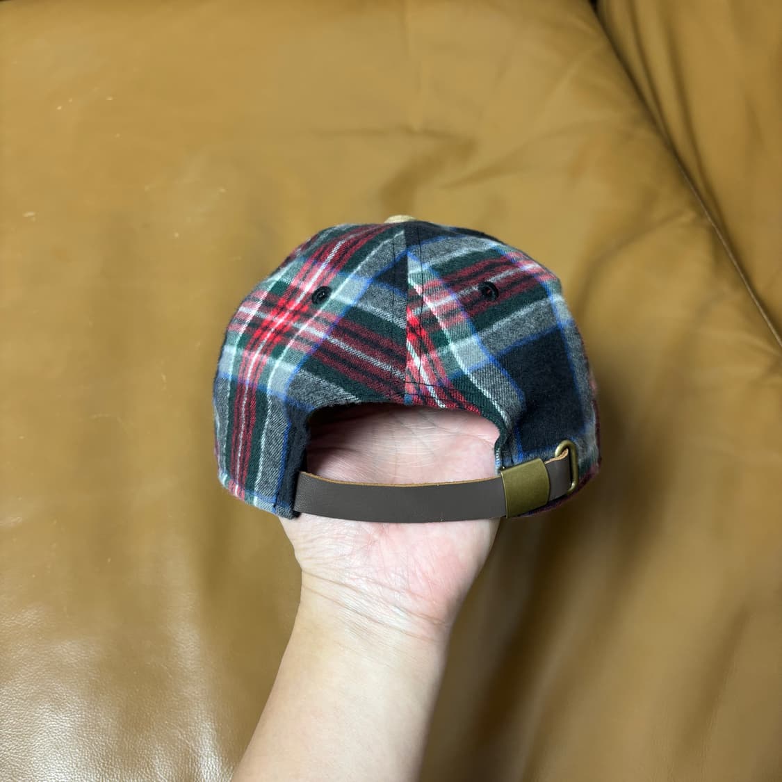 빔즈 뉴에라 9Fifty 볼캡 모자 스웨이드 바이저 잉글랜드 체크 상품이미지8