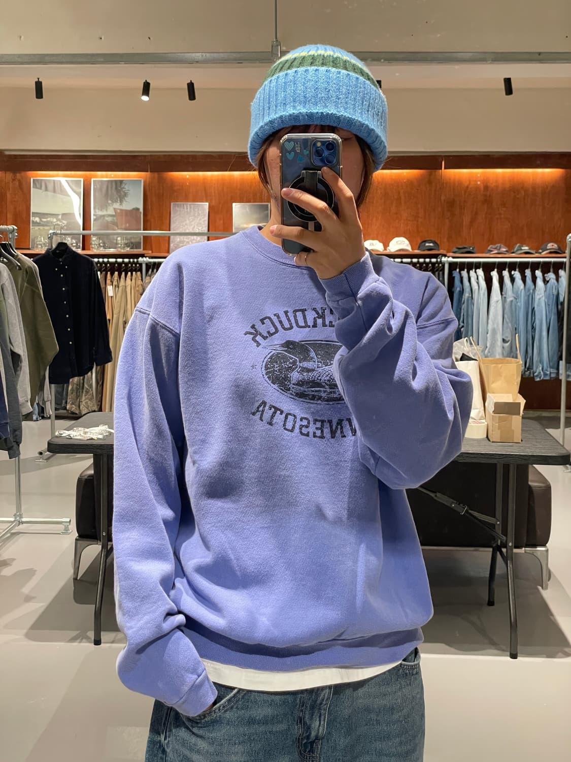 Vintage print sweat shirt 상품이미지1