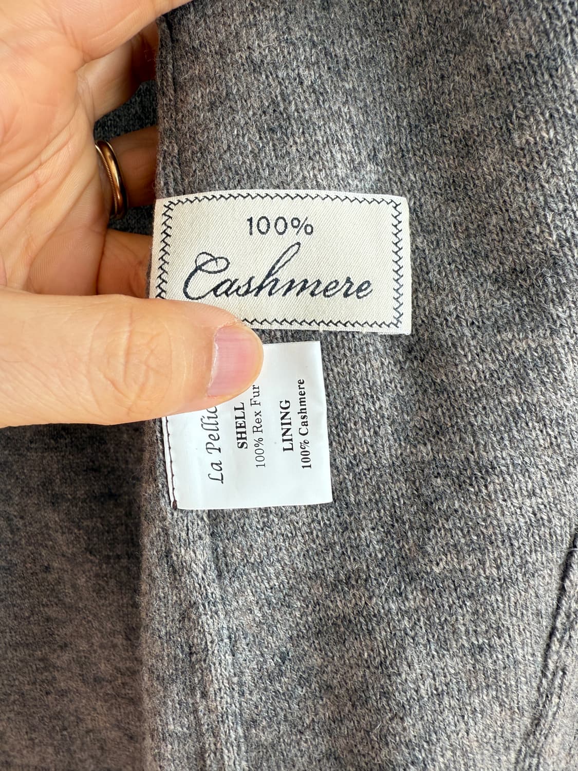 La Pelliccia 렉스퍼&캐시미어 후드집업 상품이미지7