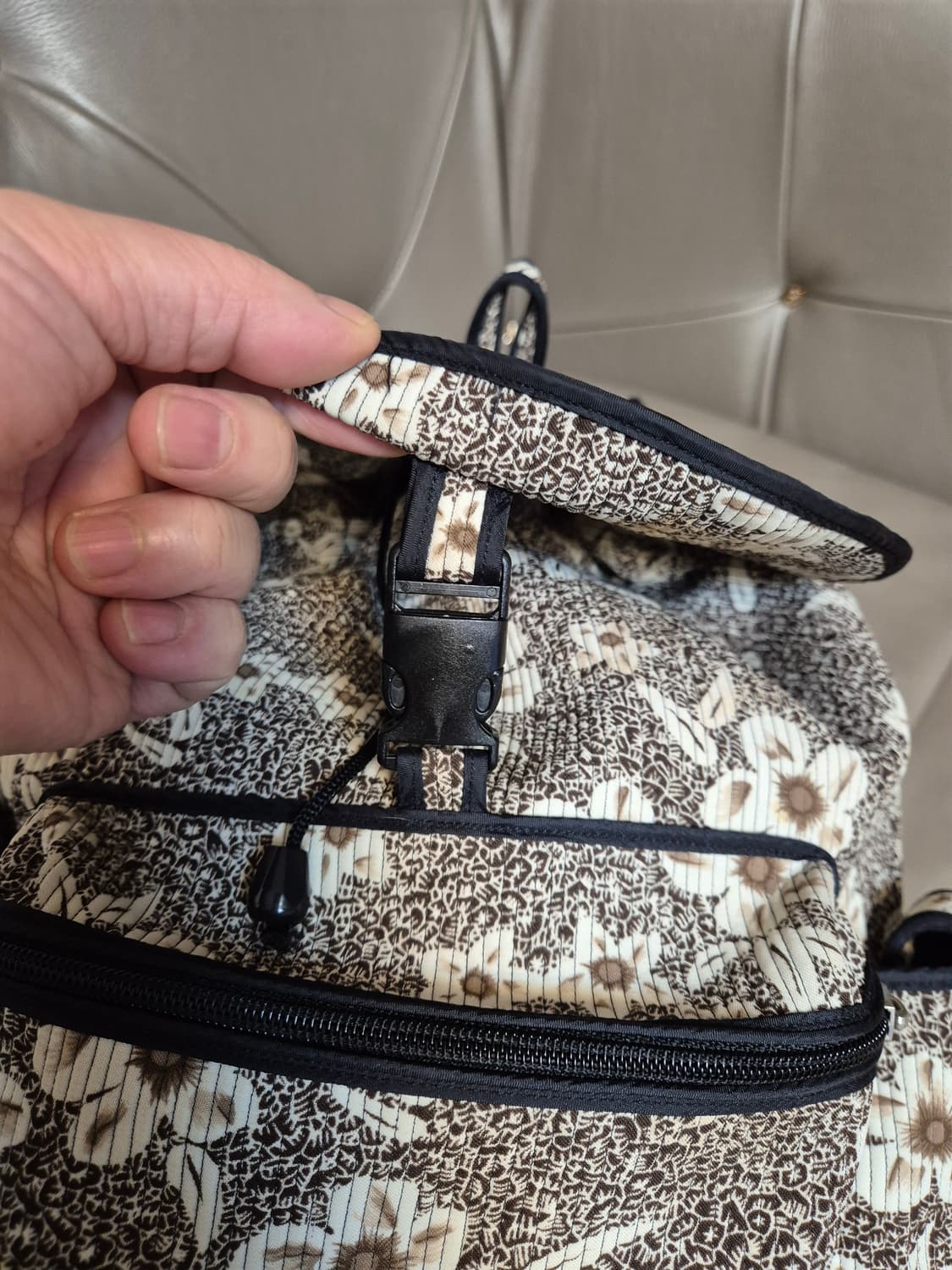 통영 누비 특산품 백팩 여자 새상품급 상품이미지5