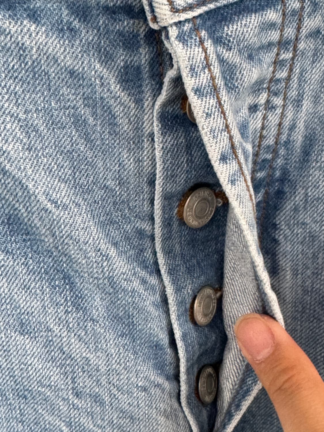 아웃스탠딩 신치백 셀비지 데님팬츠 연청 32 상품이미지7