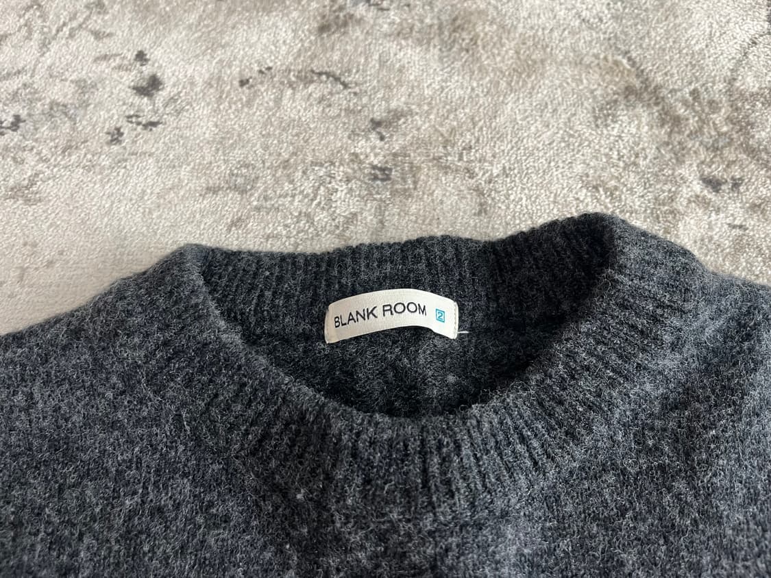 블랭크룸 그레이 회색 니트 상품이미지2