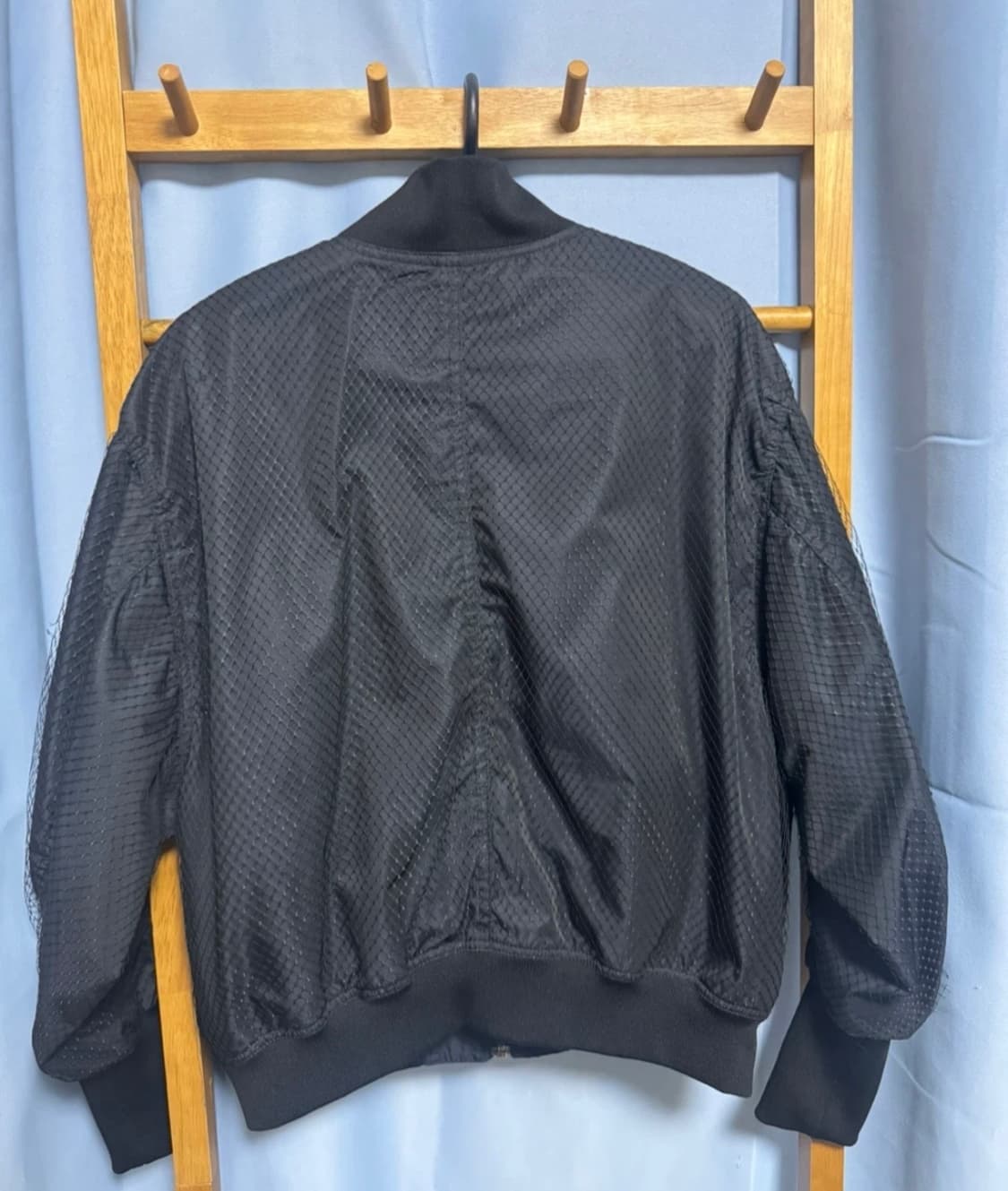 키옥 강기옥부띠끄 kiok 망사 그물망 블랙 봄버 자켓 바 상품이미지2