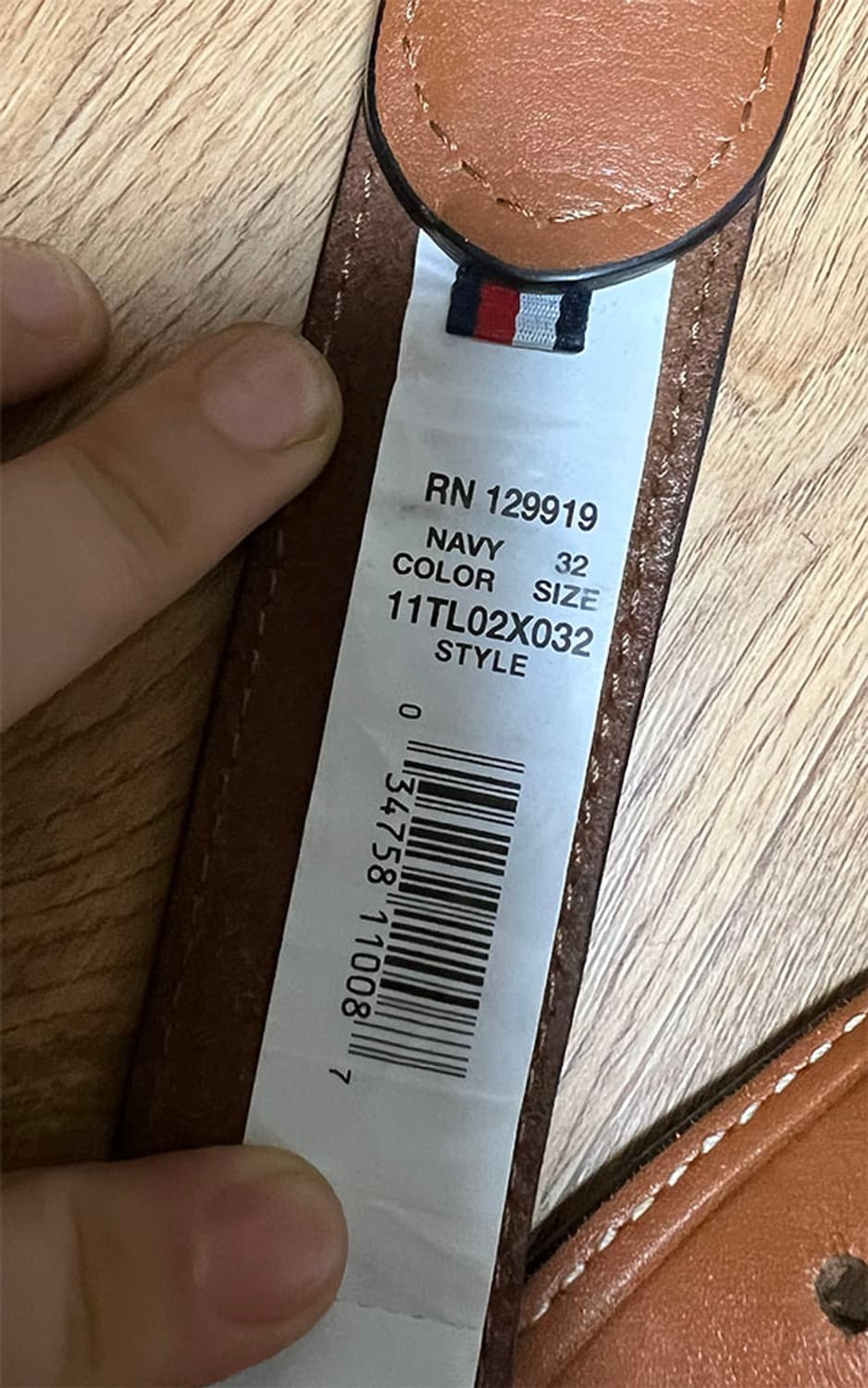 타미힐피거 캐주얼벨트 가죽 정품 28-32 상품이미지6