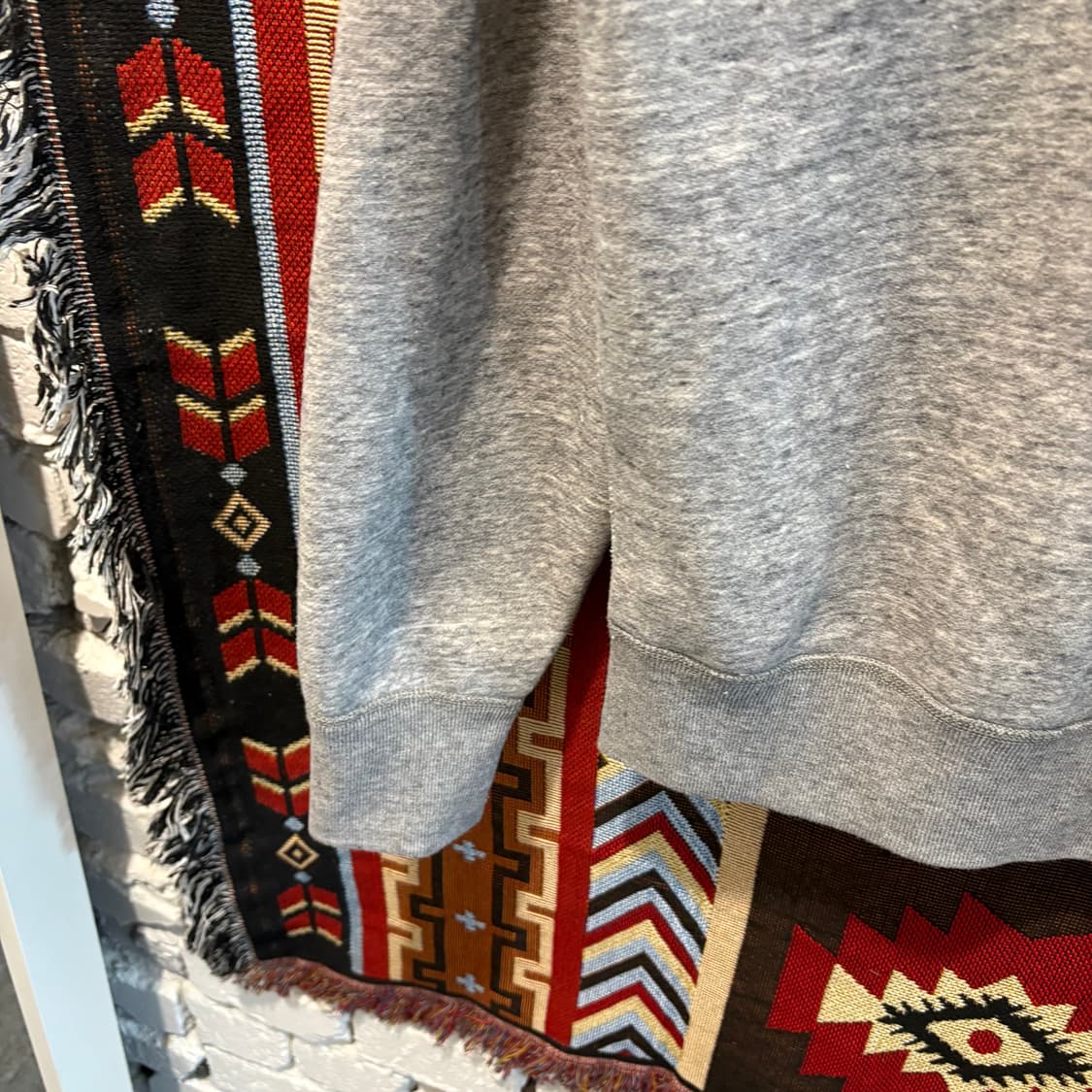 폴로 빈티지 그레이 기모 맨투맨 상품이미지3