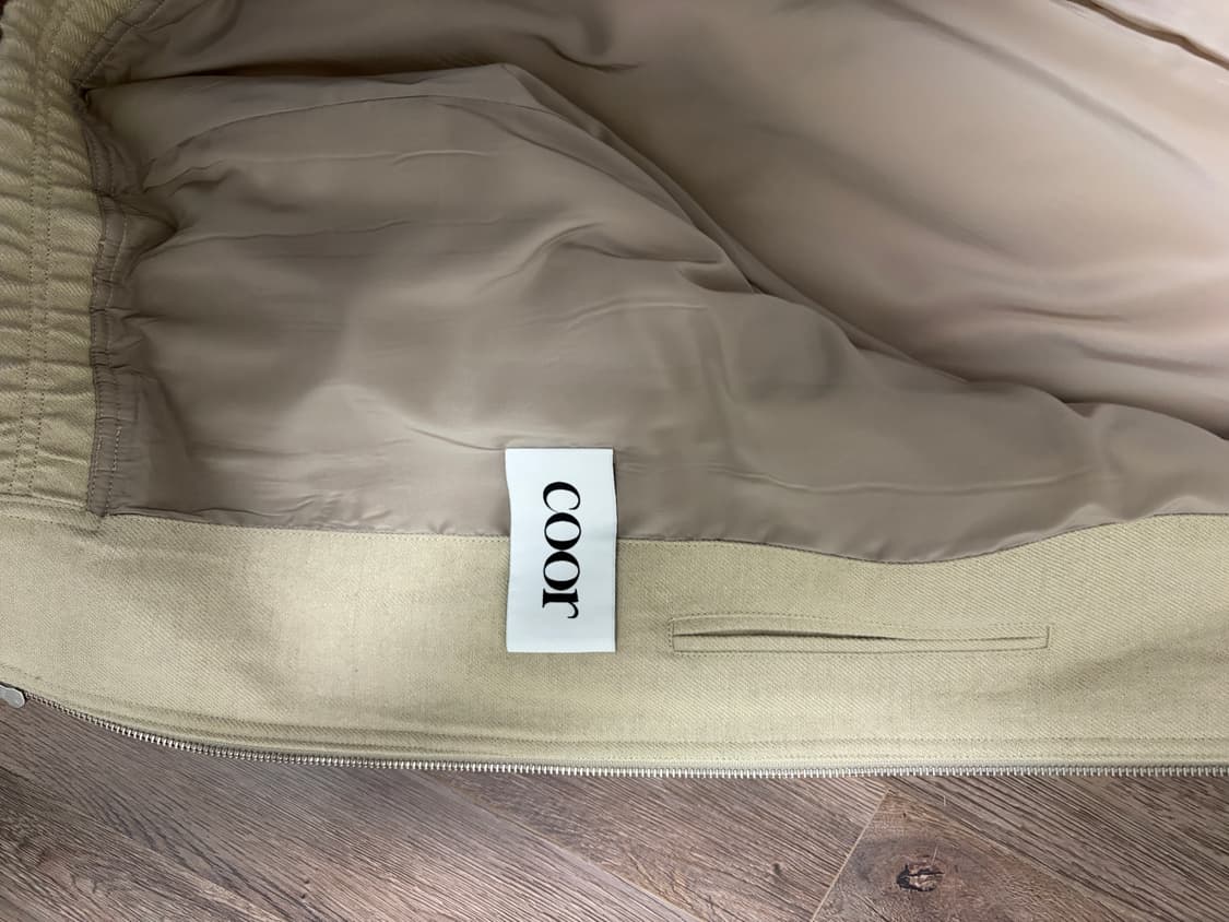 [옷장정리 급처] 쿠어 울 린넨 더블 집 포켓 점퍼 L 상품이미지3