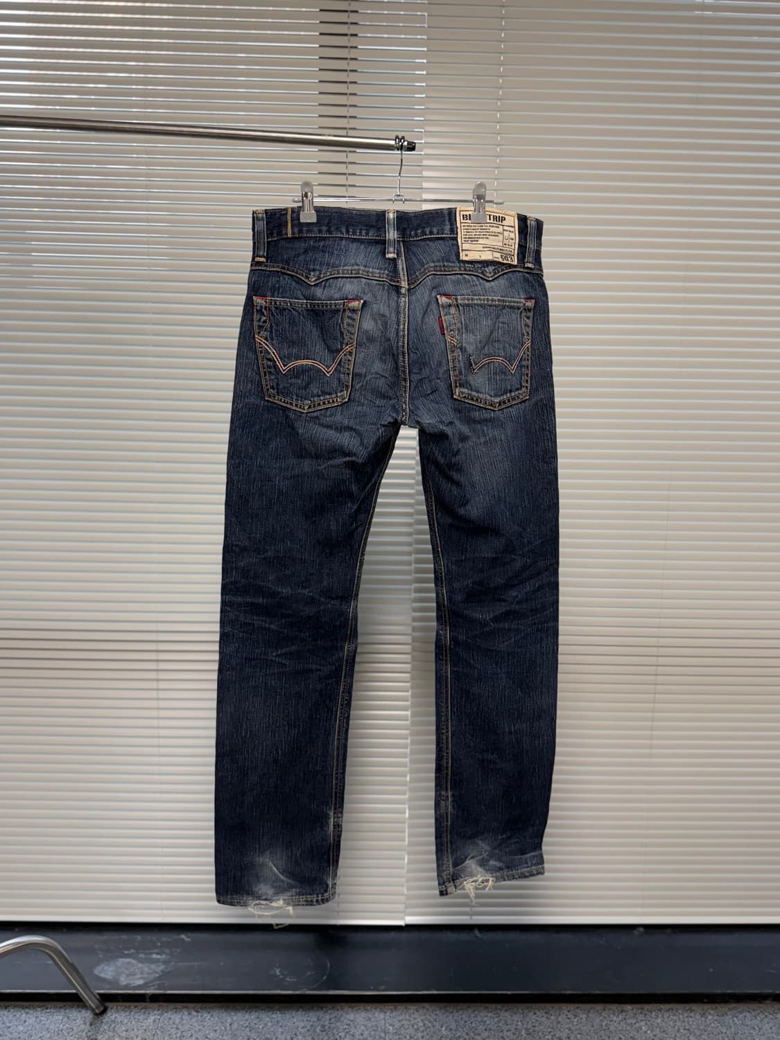 edwin blue tripe 503 슬림 데님 팬츠 상품이미지4