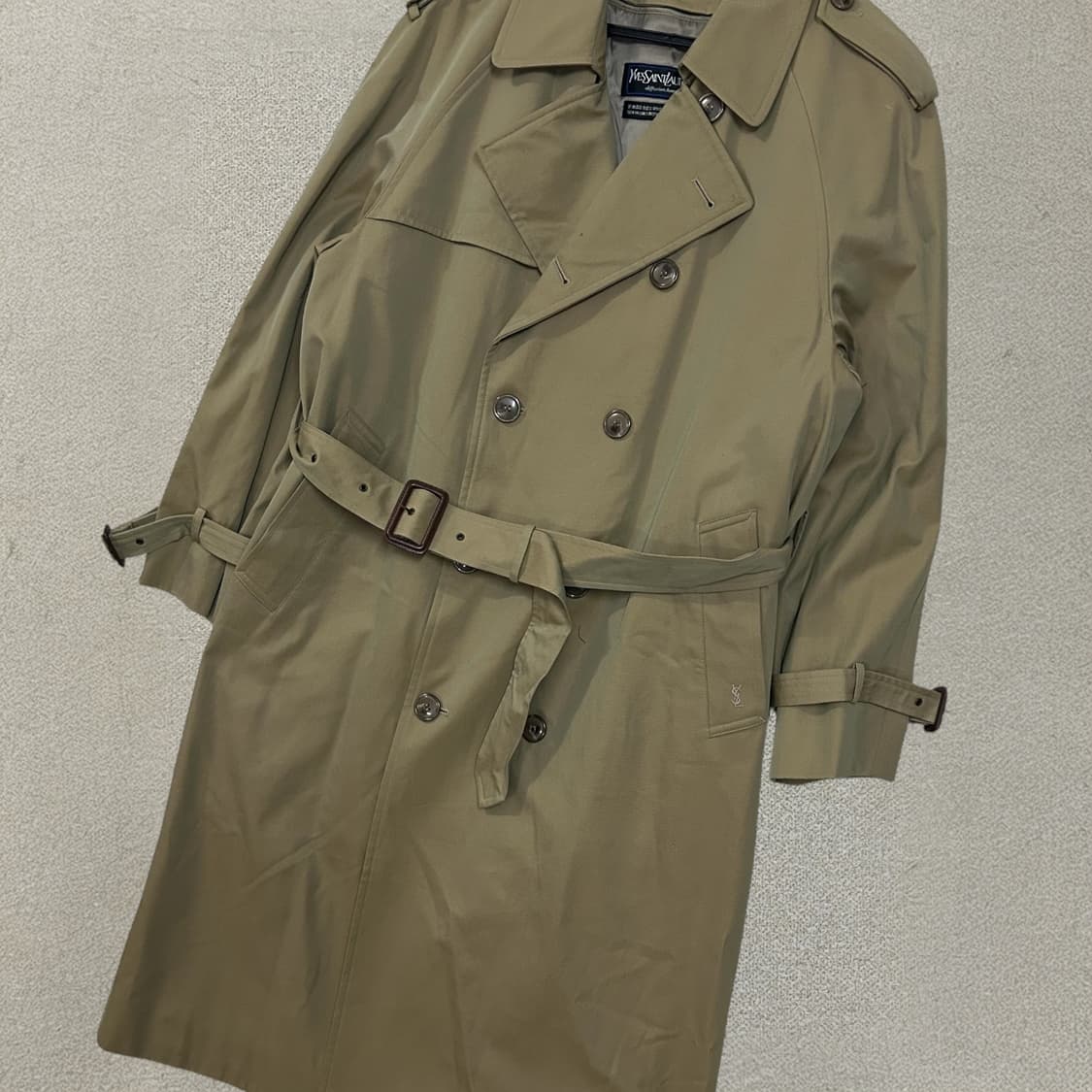 (M) 입생로랑 뿌르옴므 더블 트렌치코트 상품이미지2