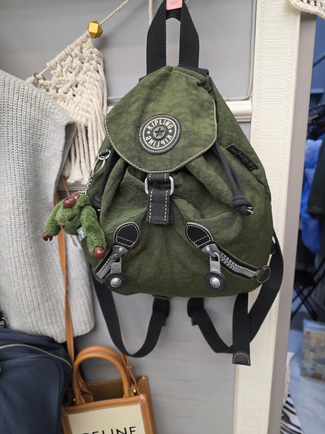 키플링 미니 백팩 카키 상품이미지2