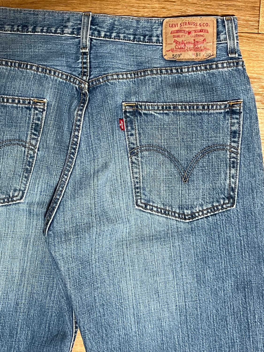 빈티지 리바이스 569 와이드데님 팬츠 34x30 상품이미지3