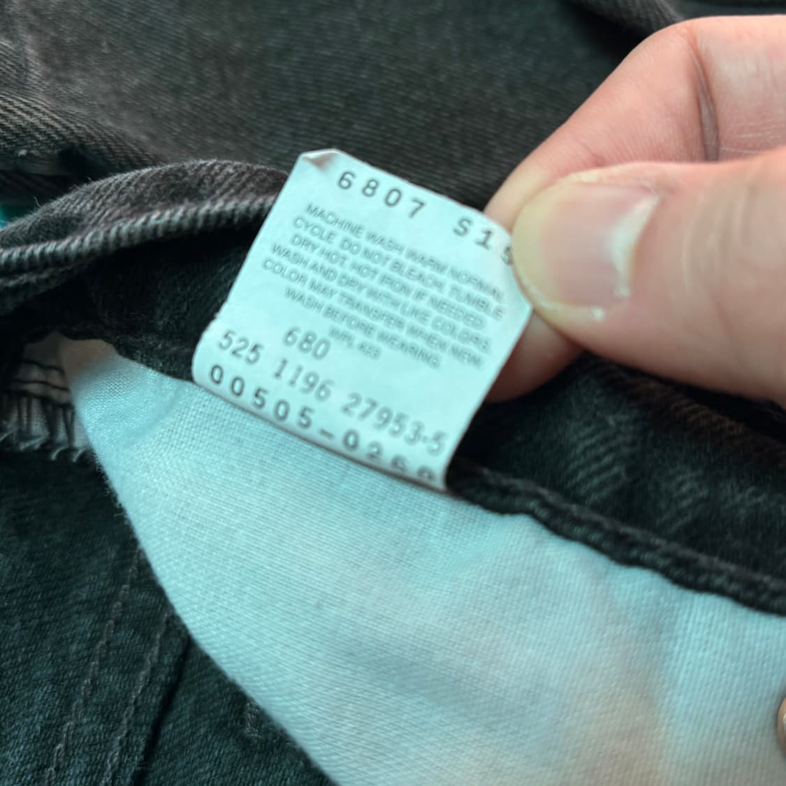 [34/36] USA🇺🇸 리바이스 505 블랙 흑청 상품이미지7