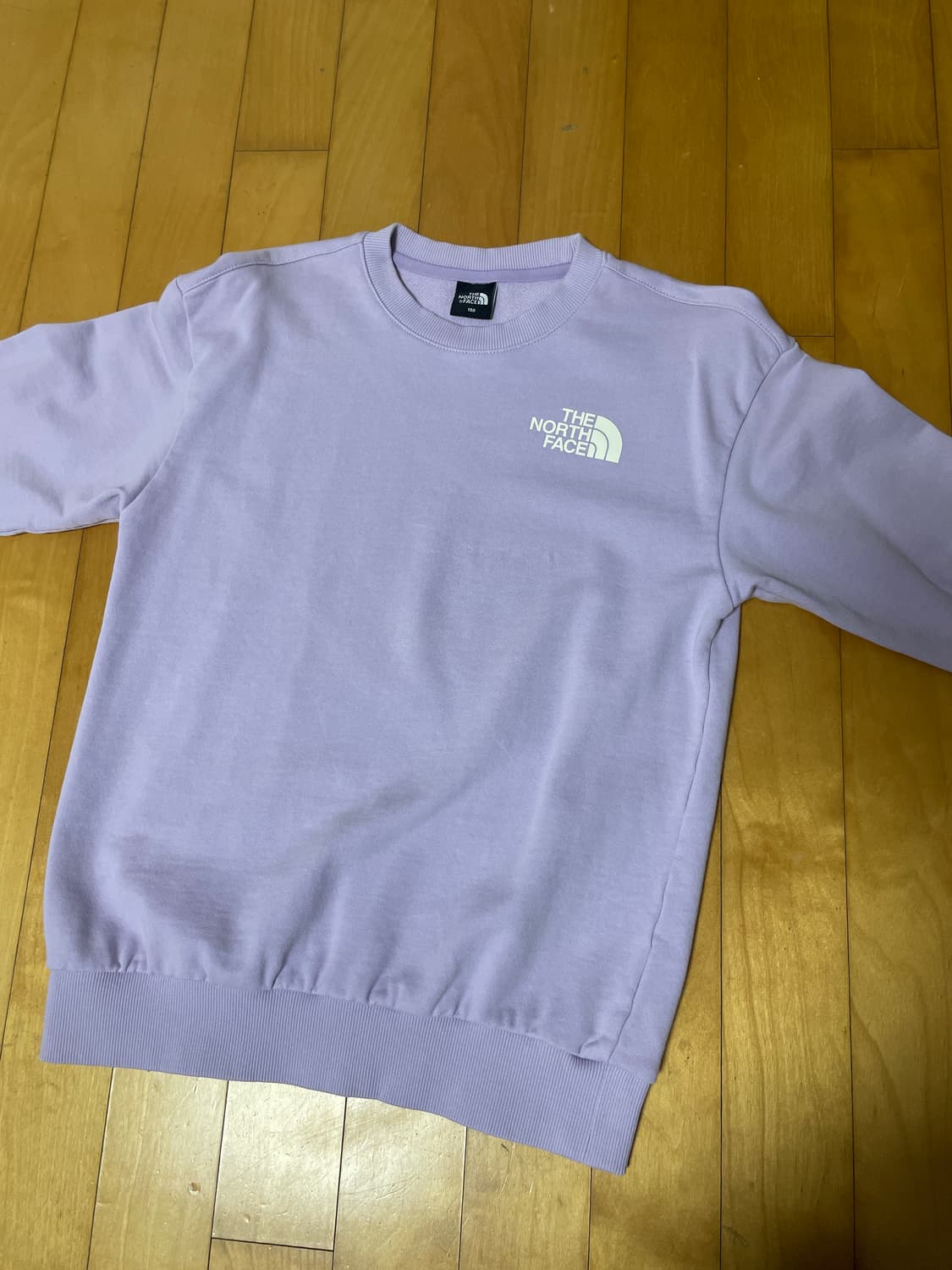 연보라색 노스페이스 맨투맨 150 상품이미지1