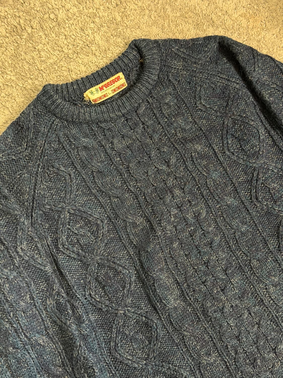 90s 맥그리거 울 케이블 니트 상품이미지4