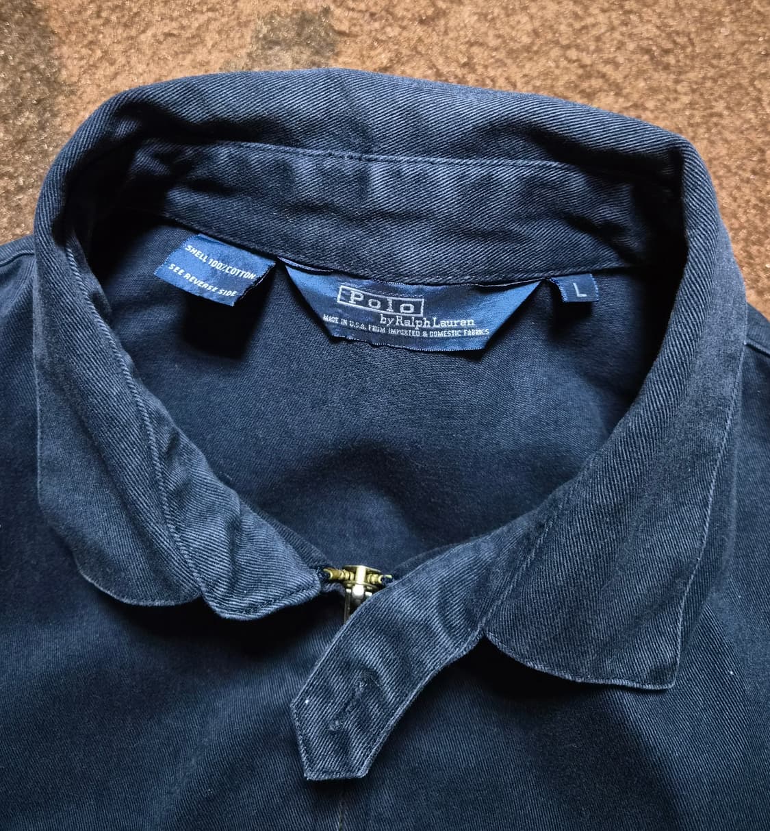폴로 랄프로렌 남성용 네이비 클래식 면자켓(L~XL) 상품이미지6
