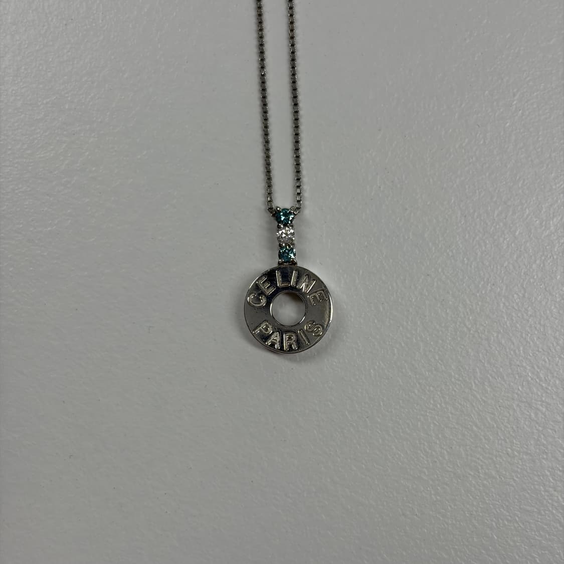 셀린느 사파이어/다이아 링 목걸이 상품이미지4