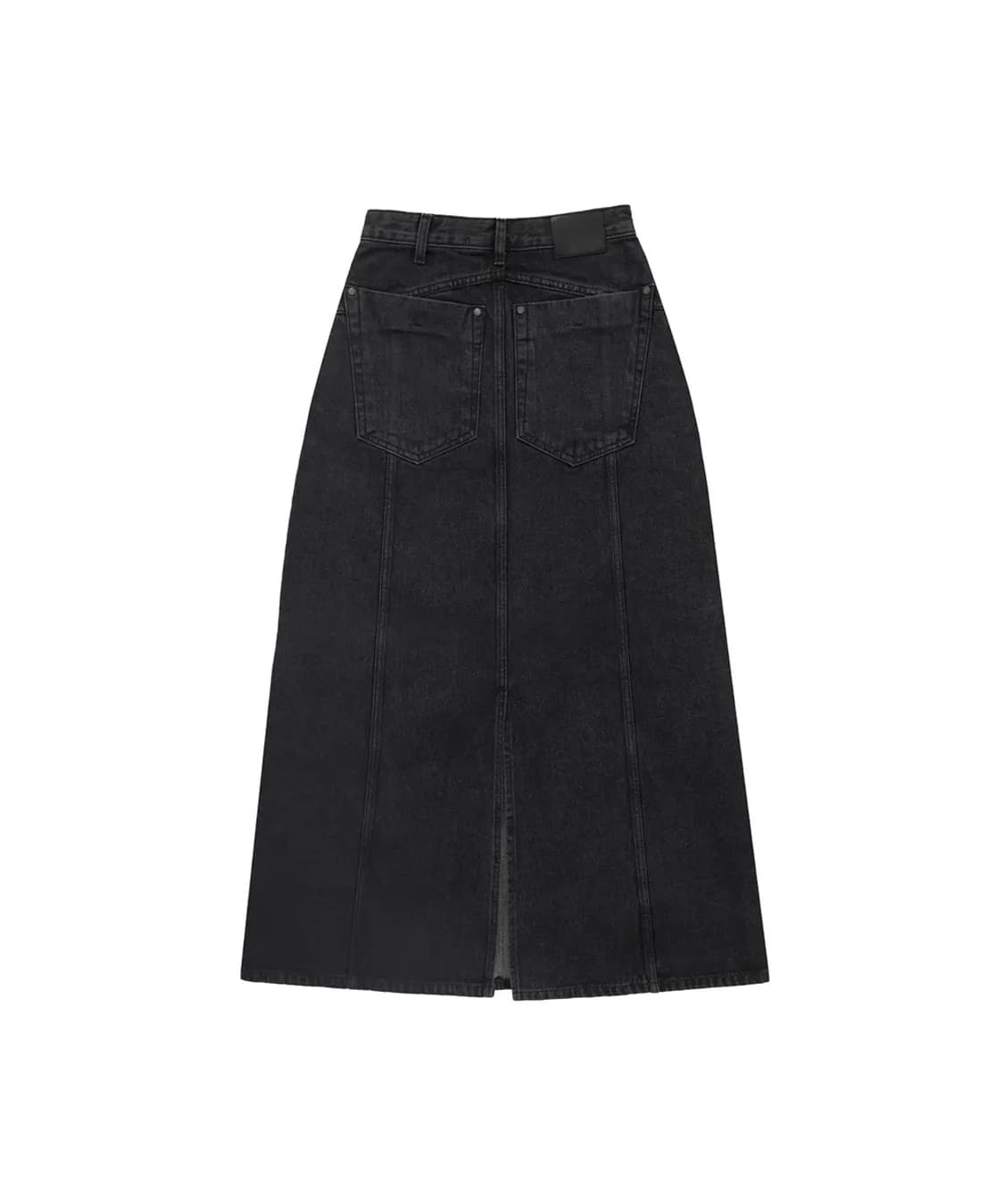 트리밍버드 Incision Denim Setup Skirt (Black) 상품이미지3