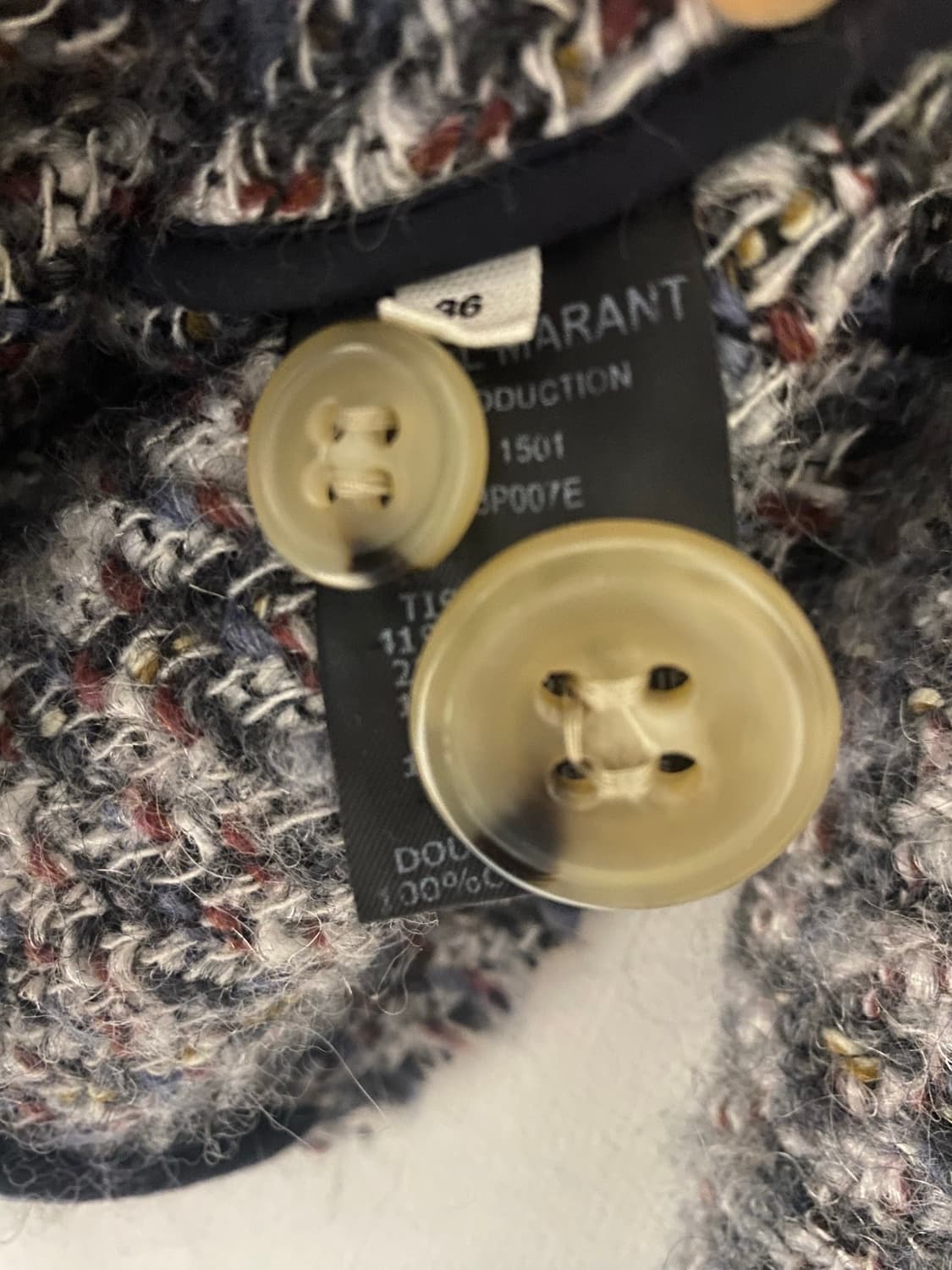 이자벨마랑 트위드 자켓 36사이즈 55사이즈 상품이미지4