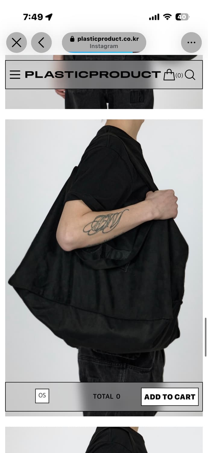 MPA suede Big Bag(black) 상품이미지3