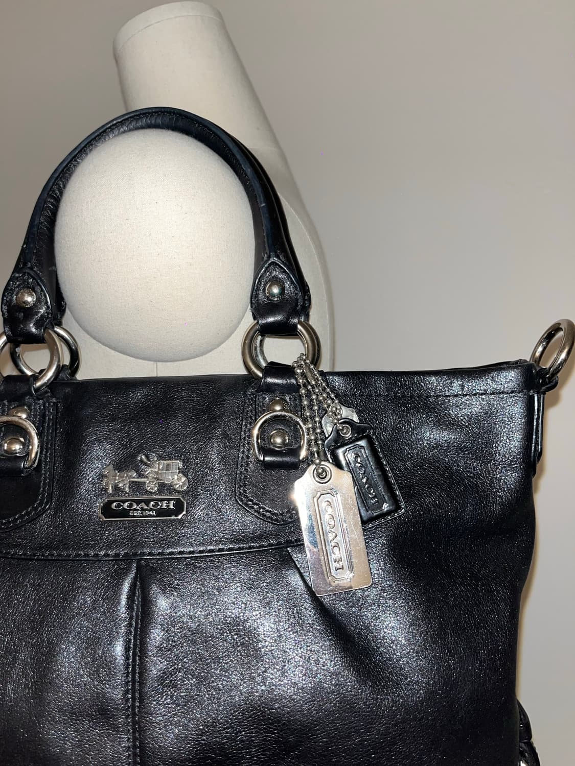 📦 Old Coach all black Shoulder Bag 상품이미지4