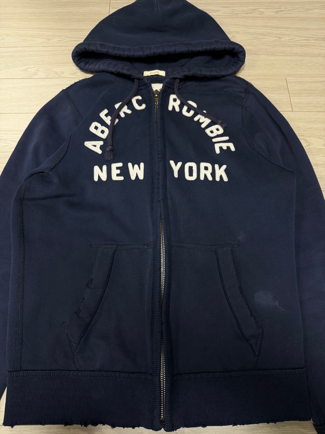 아베크롬비 네이비 후드집업 m 상품이미지2