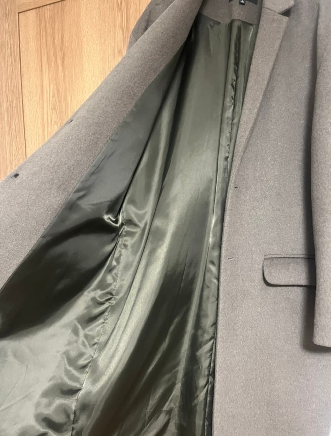 남성용 coin + reset 카키색 겨울 롱코트 100사이즈 상품이미지5