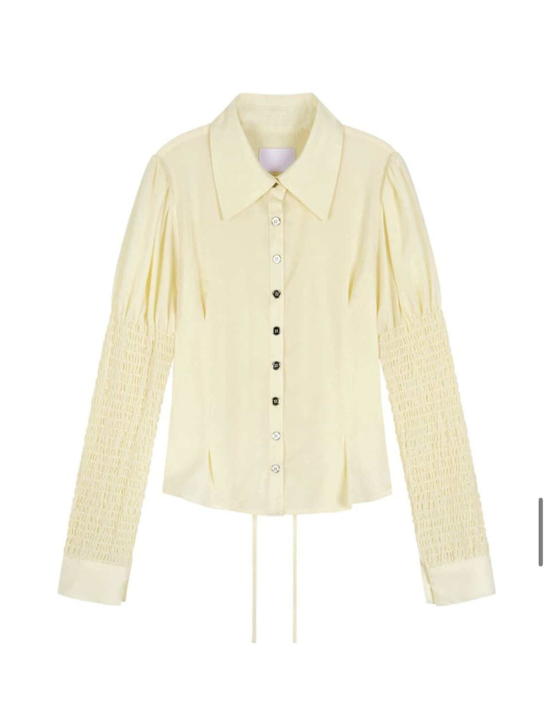 (택제거새상품) 김미더영 G_smocked puff silk shirt 상품이미지5