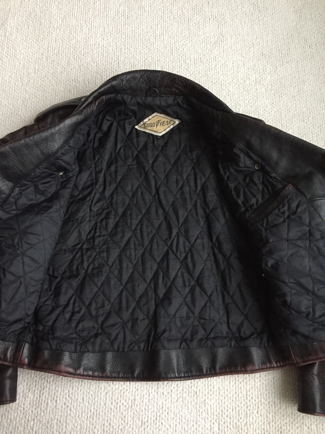 90‘s goodyear 모터싸이클 라이더 자켓 상품이미지9
