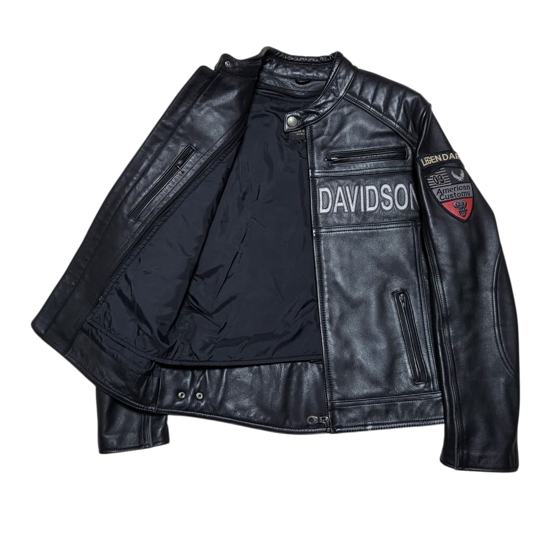 (m) 할리데이비슨 패치 다크호스 가죽 자켓 상품이미지4