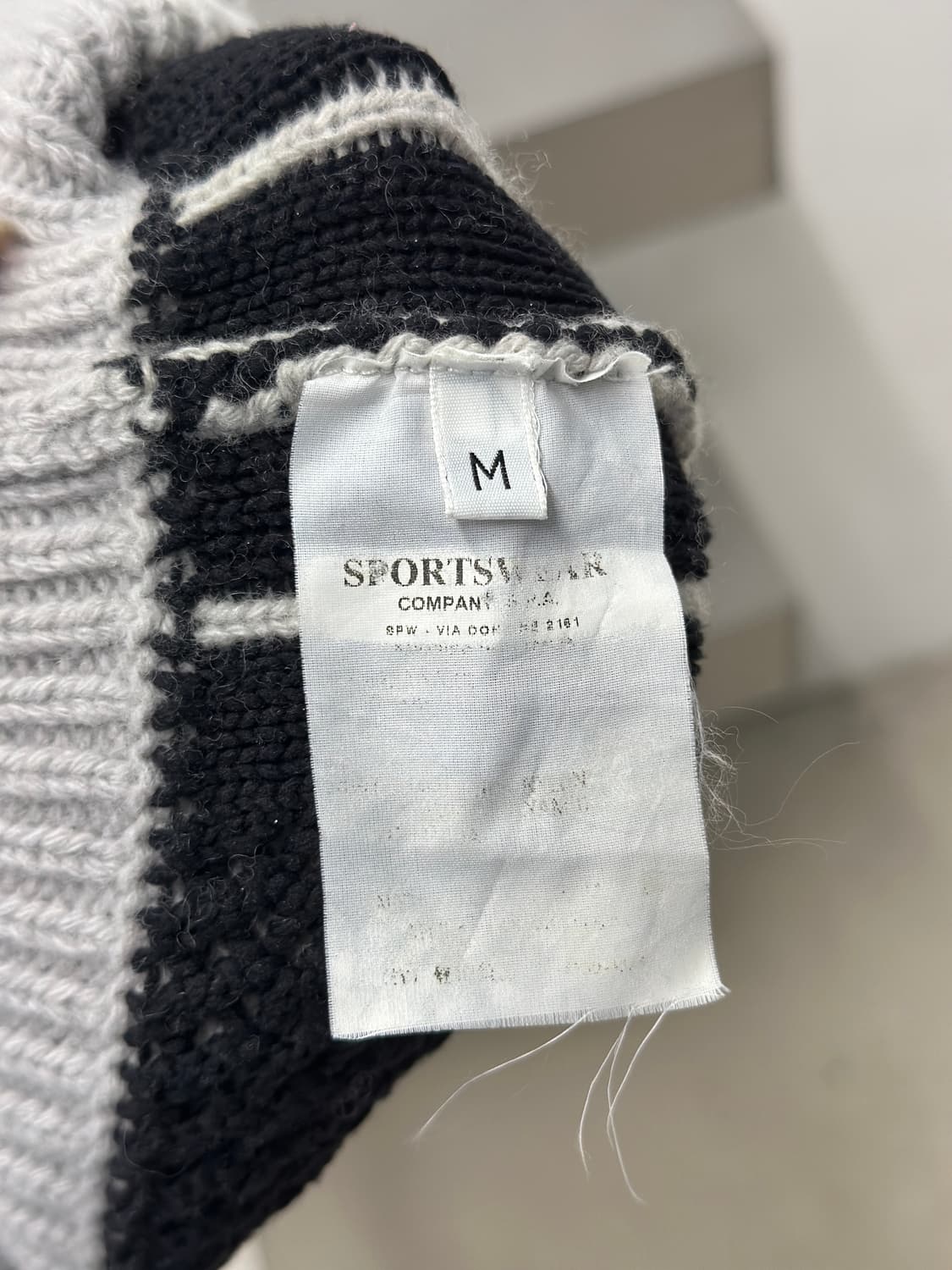 스톤아일랜드 04FW 네트 배색 울 니트집업  상품이미지7