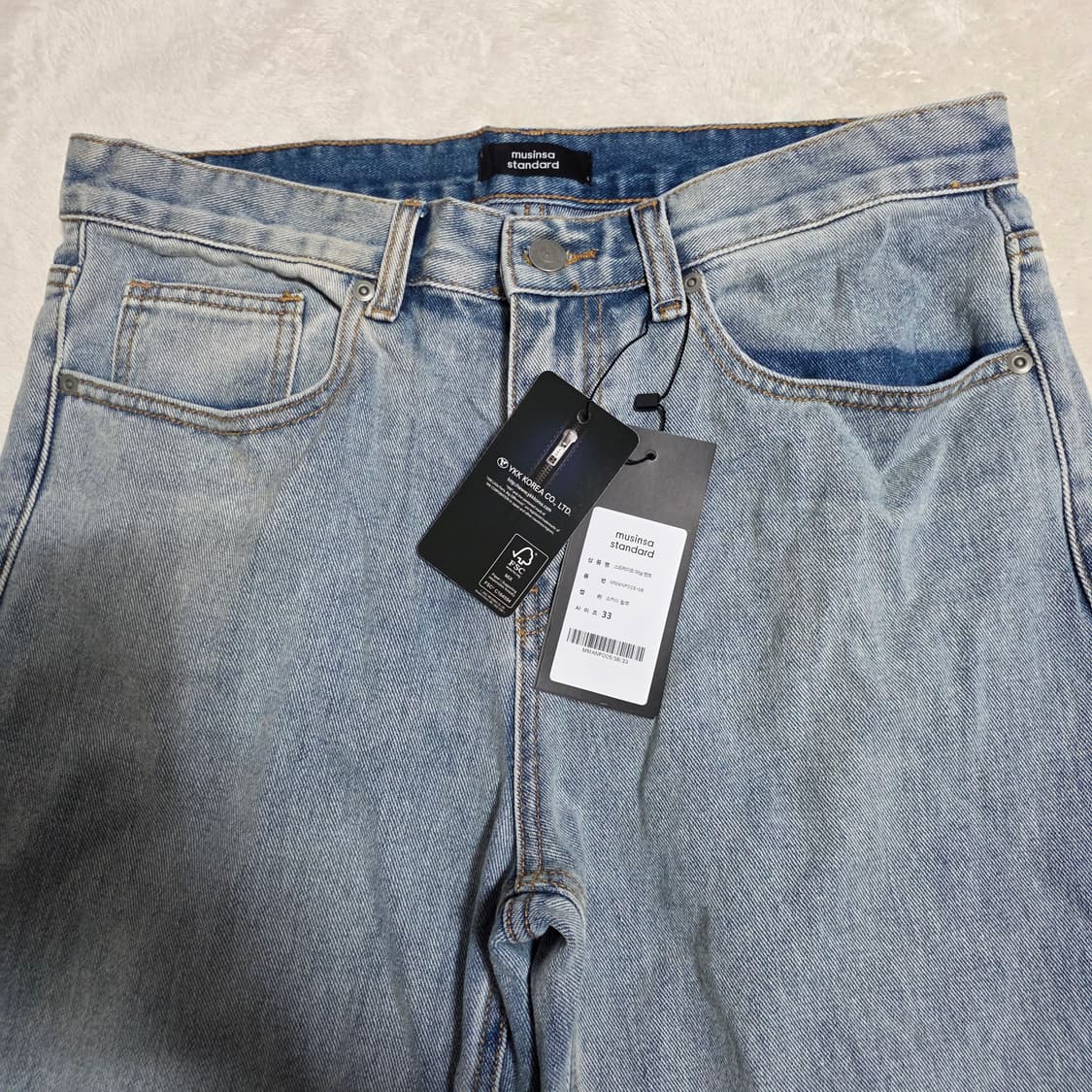 (33)무신사 스트레이트 데님 팬츠  상품이미지2