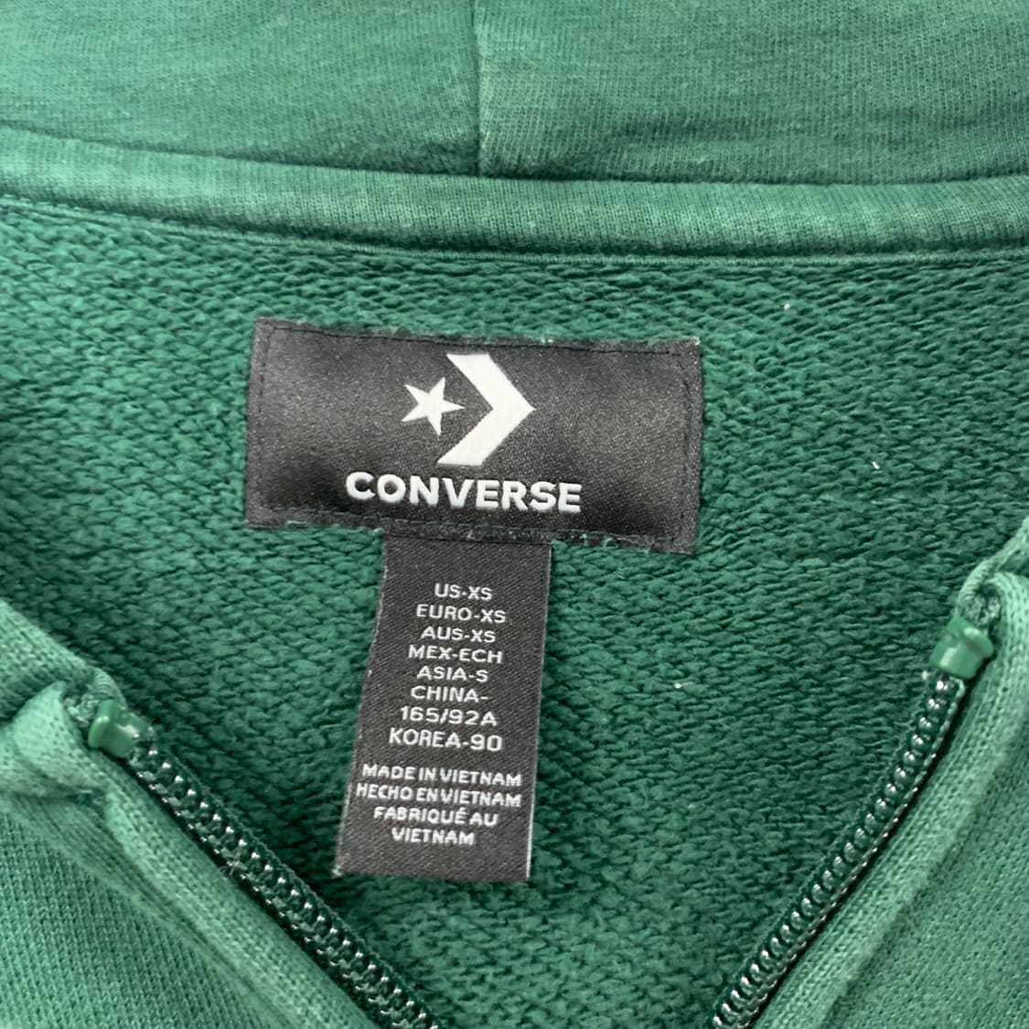 컨버스 y2k 와투케 스펠아웃 그린 후드집업 상품이미지7