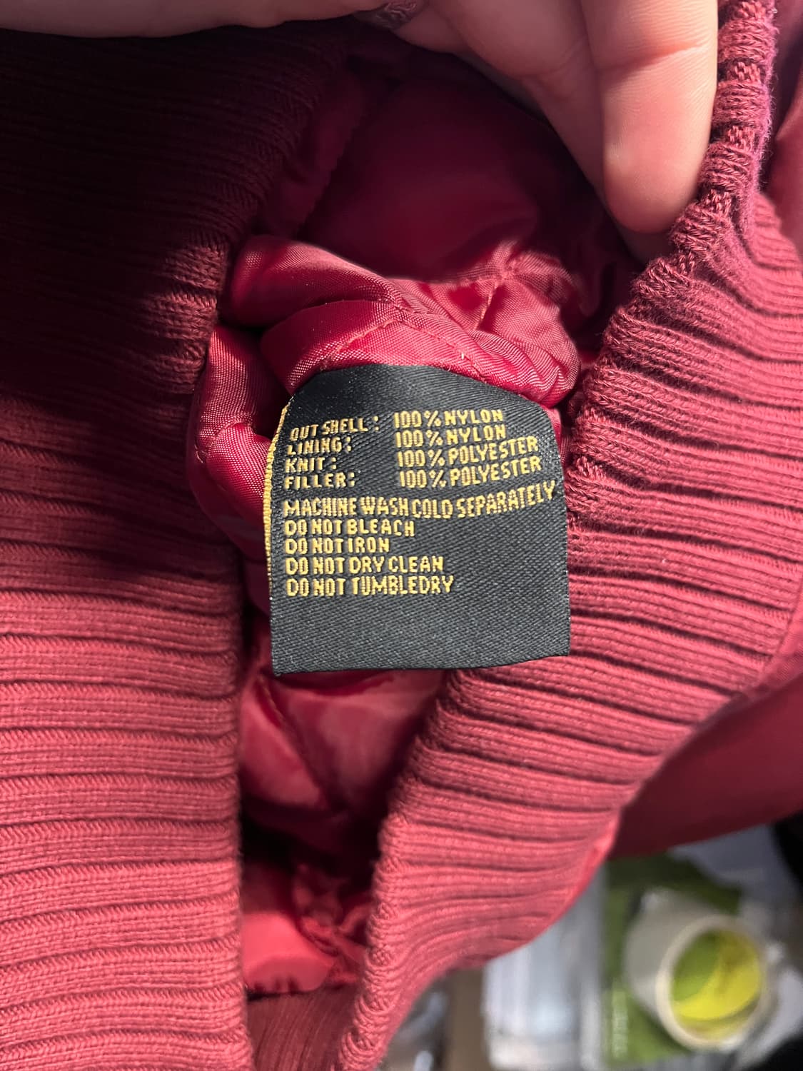 Avirex MA-1 Burgundy Red Bomber Jacket 상품이미지4