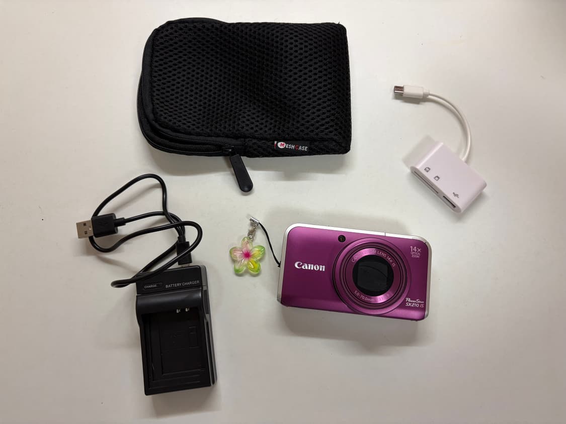 canon powershot sx210is purple 캐논 빈티지 디카 상품이미지1