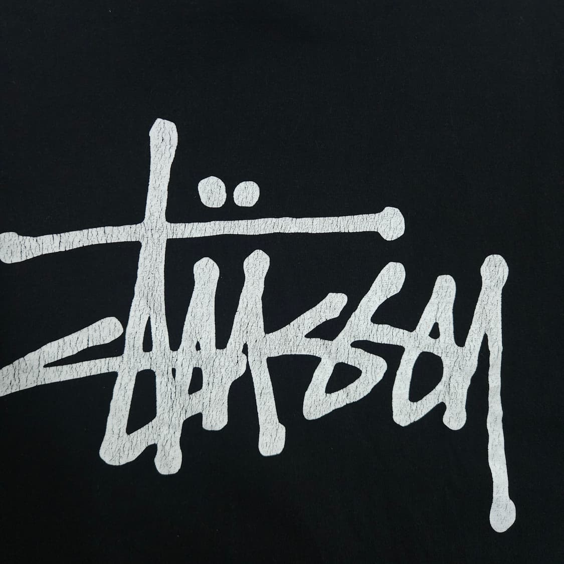 스투시 빅로고 반팔티 M 블랙 상품이미지3