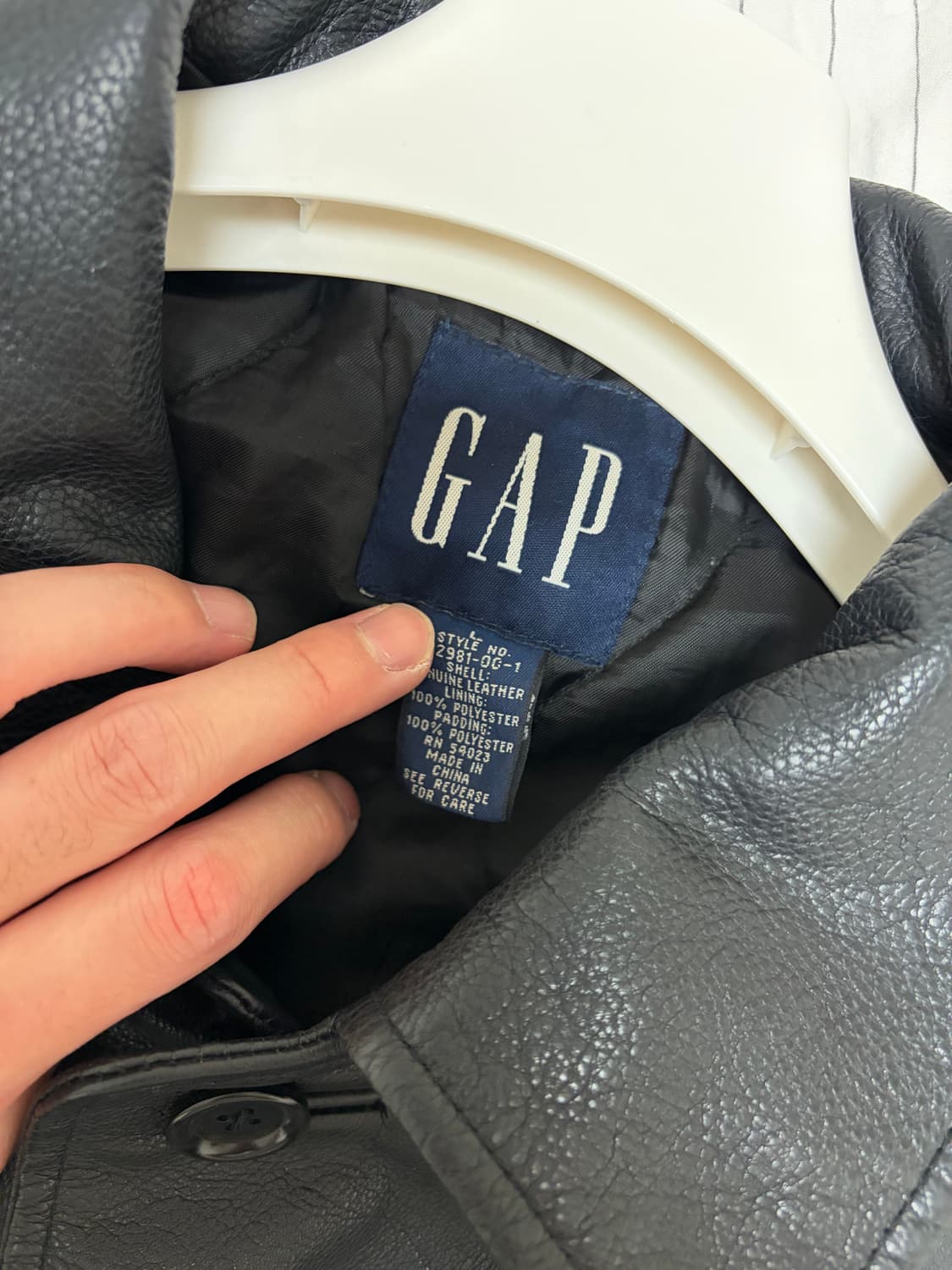 [L] 올드갭 레더 카코트 상품이미지4