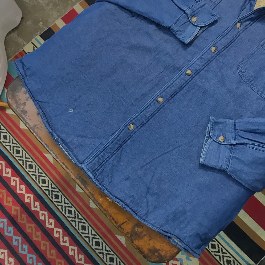 랭글러 중청 데님 양털 셰르파 자켓 남성 120 빅사이즈 상품이미지3