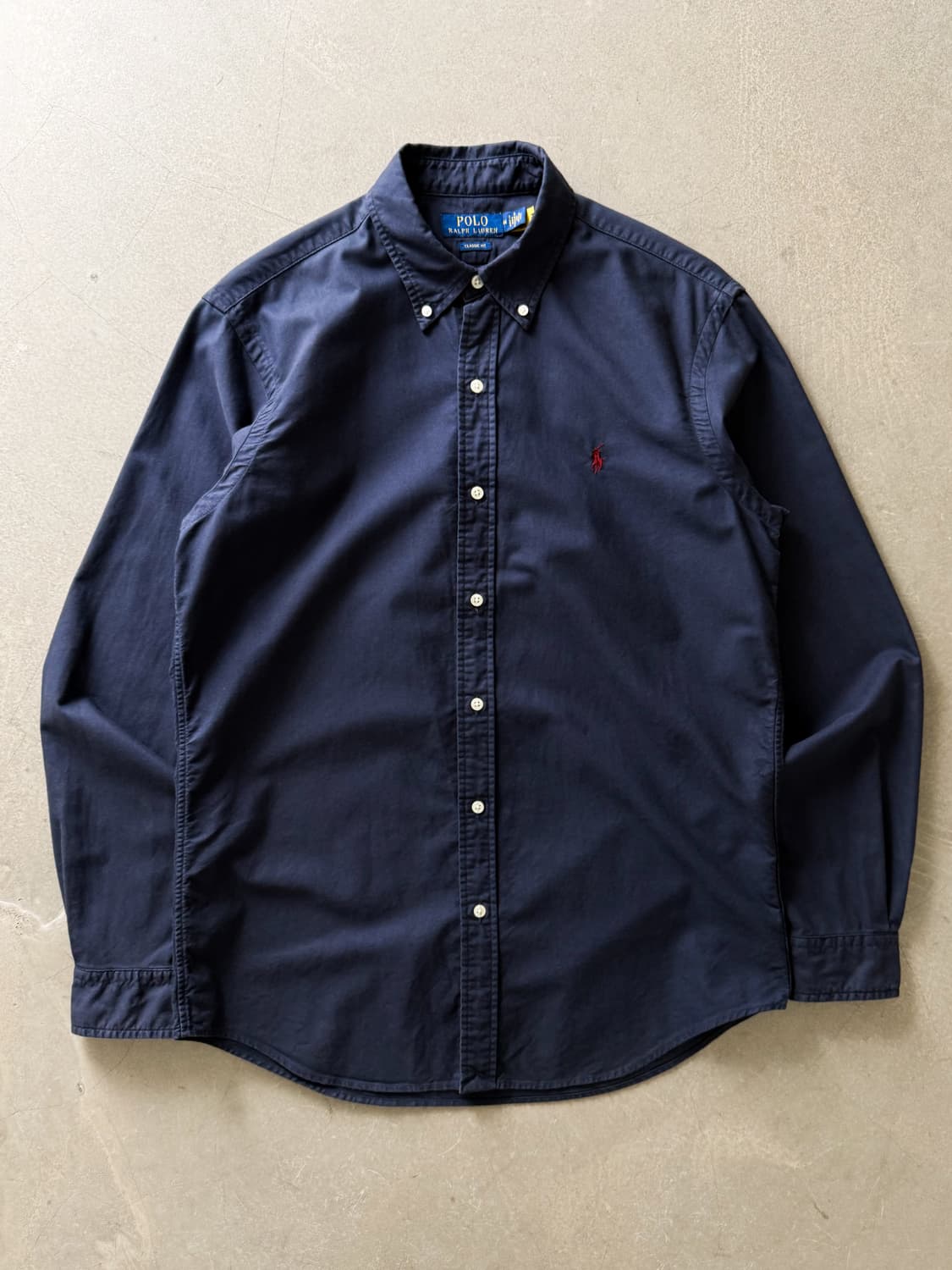Polo Ralph Lauren Navy Cotton Shirt 상품이미지1